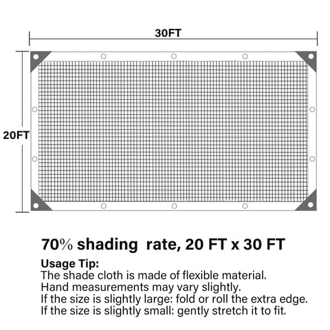 Winemana shade cloth with taped edge for durable, snag-free setup.