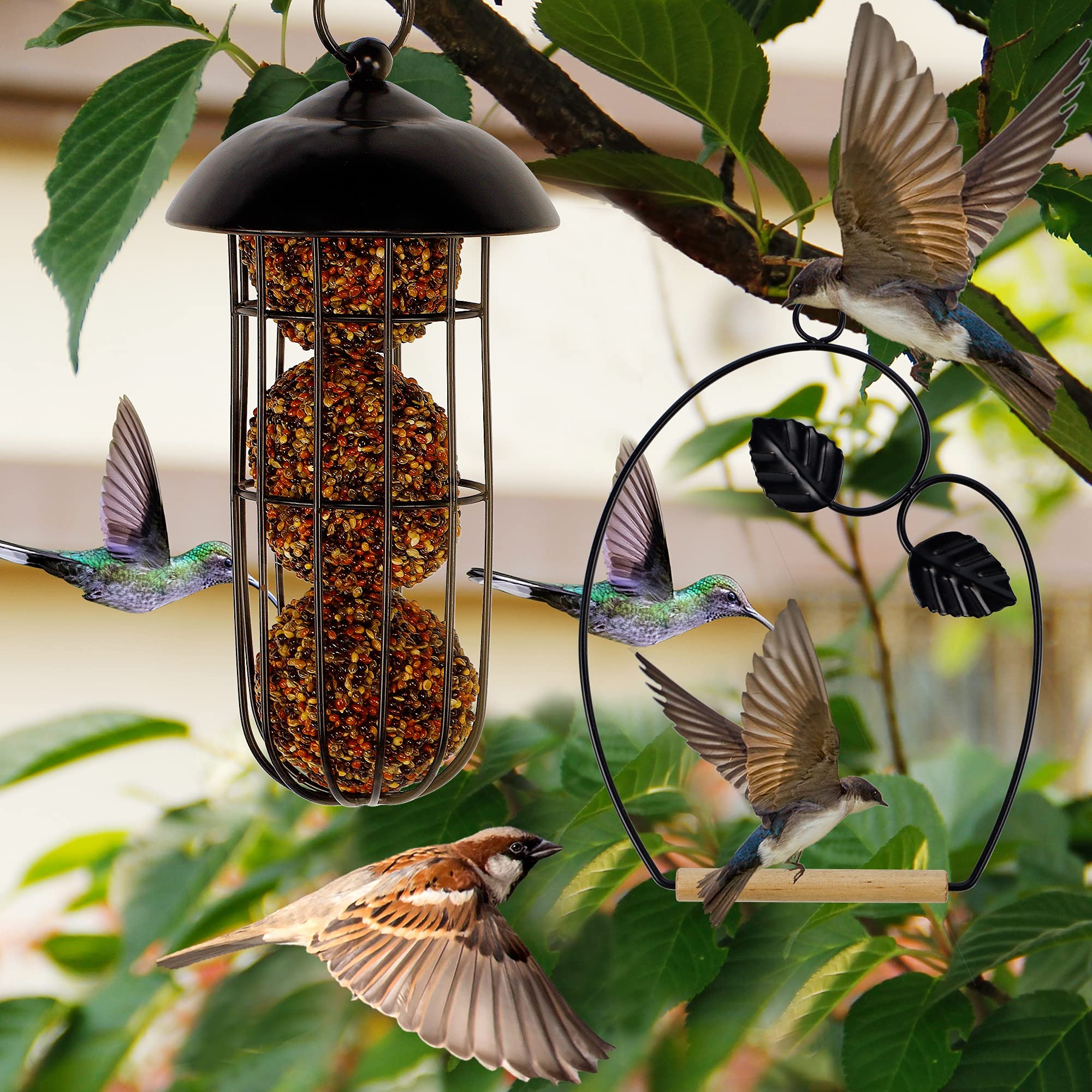 Smooth protective coating on Winemana swing surface protects birds and hardware