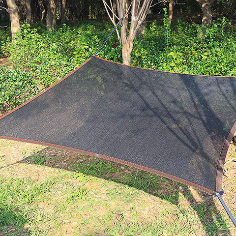 Fabric lets water droplets pass, aiding natural drainage.