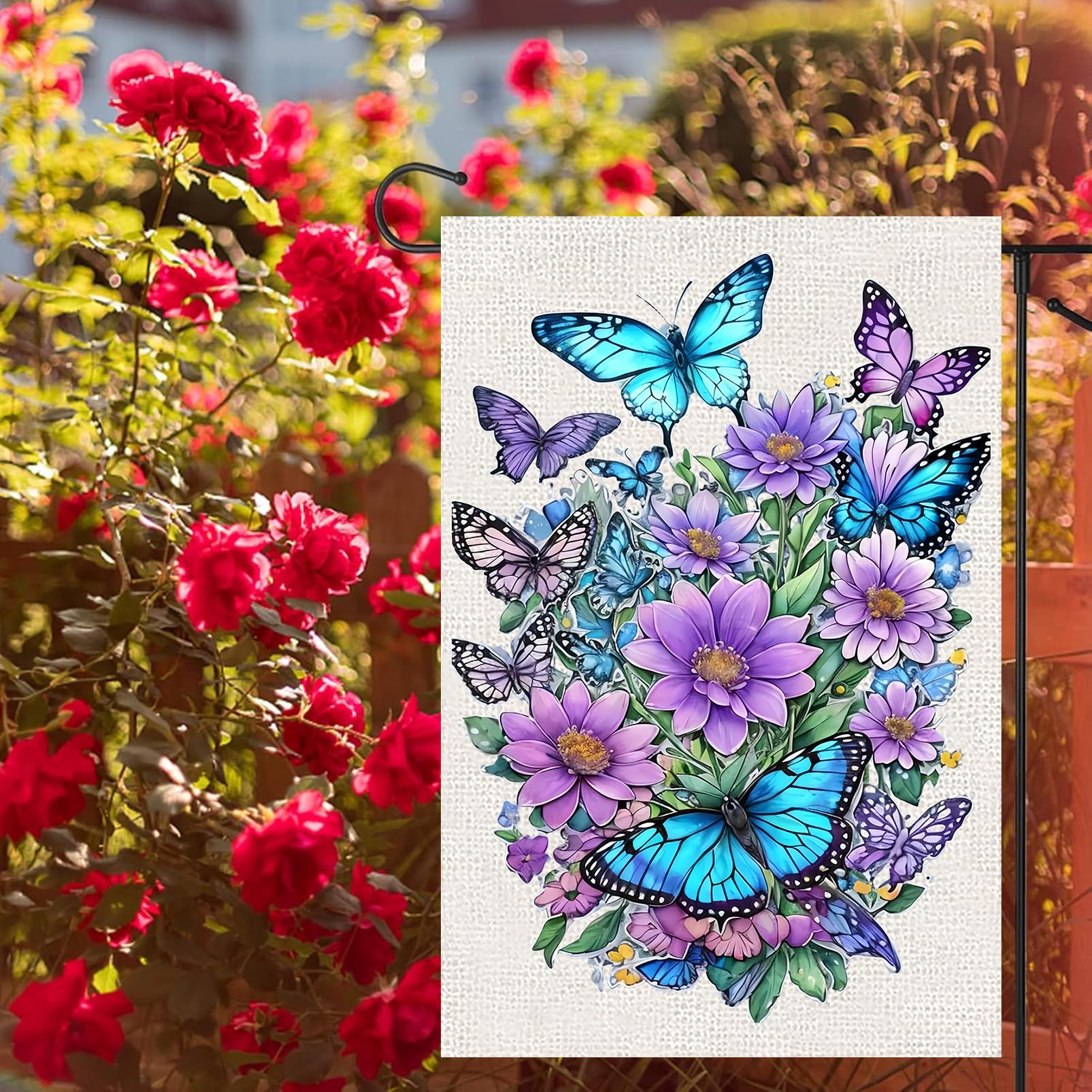 WINFLAB garden flag prints on both sides keep imagery clear from every angle.
