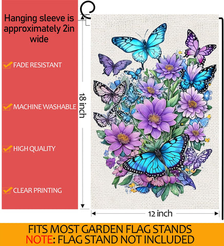 WINFLAB spring yard flag adds festive charm to porches and entryways.