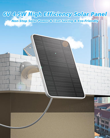 The 360-degree wall mount bracket enables optimal sun exposure for flexible placement.
