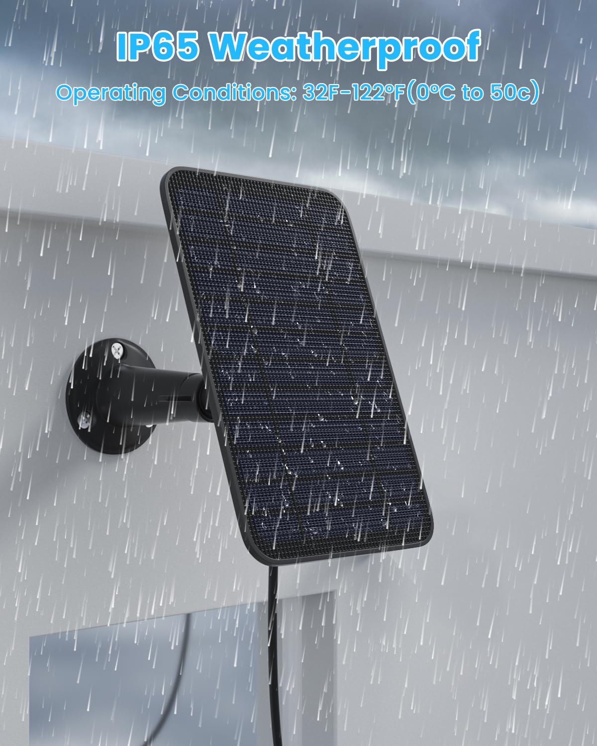 WININMETA 3-pack solar panel kit with mounts and screws