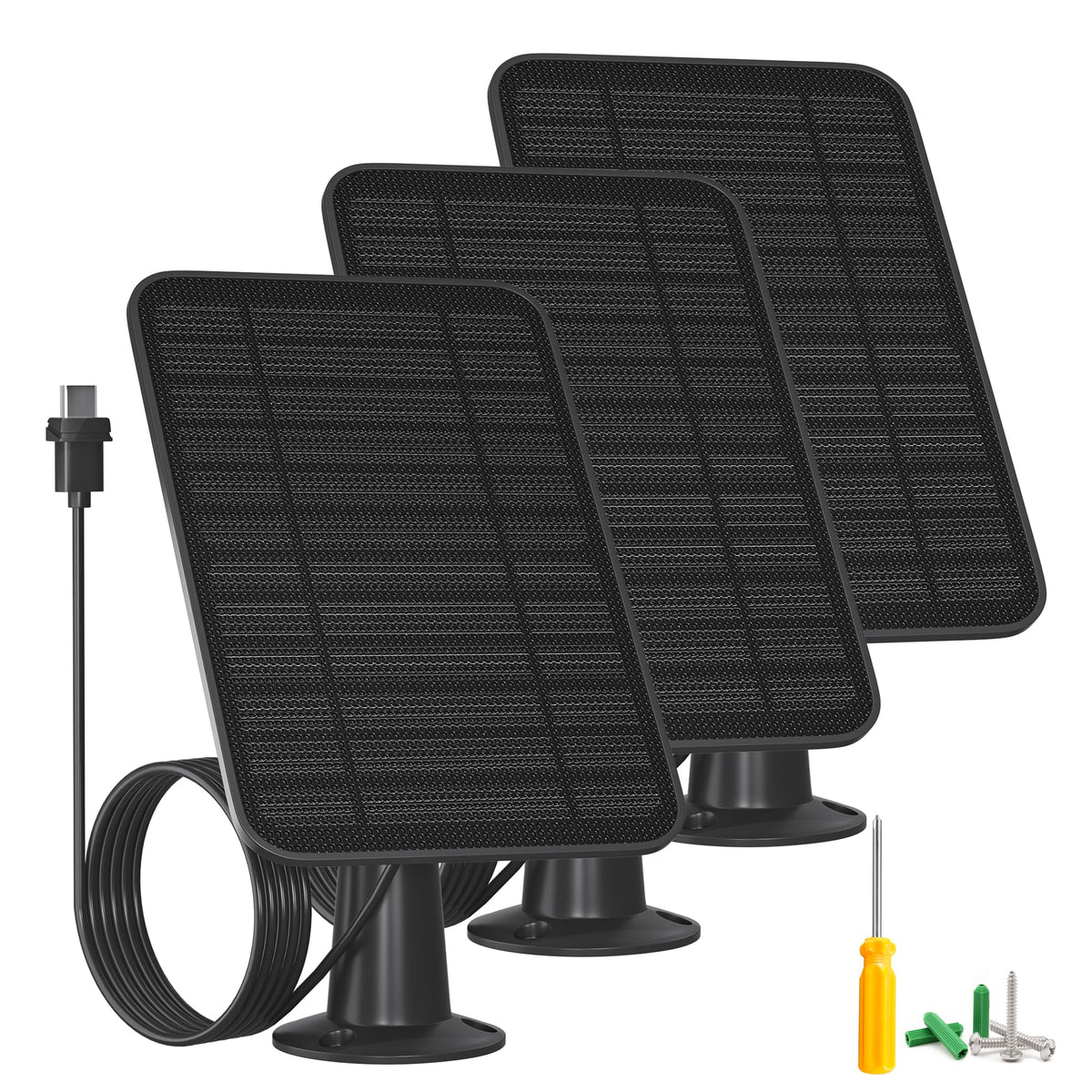 WININMETA 5W solar panel for Blink Outdoor 4th Gen, front view, ready for mounting