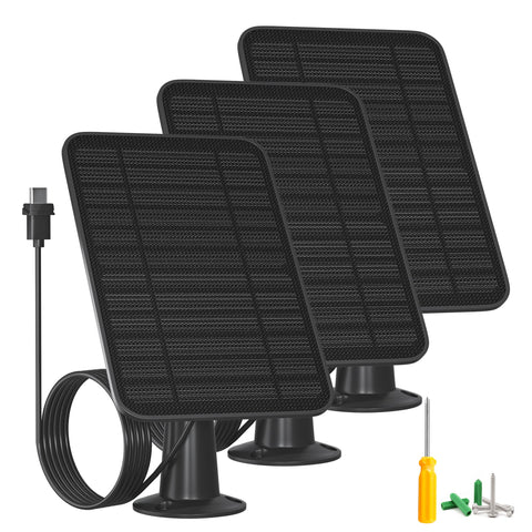 WININMETA 5W solar panel for Blink Outdoor 4th Gen, front view, ready for mounting