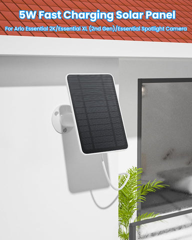 WININMETA Arlo Essential 2K-compatible panel keeps your camera online under sun.