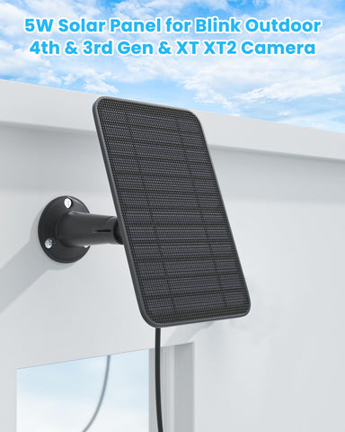 WININMETA IP65 weatherproof solar panel withstands rain and snow for outdoor cams.