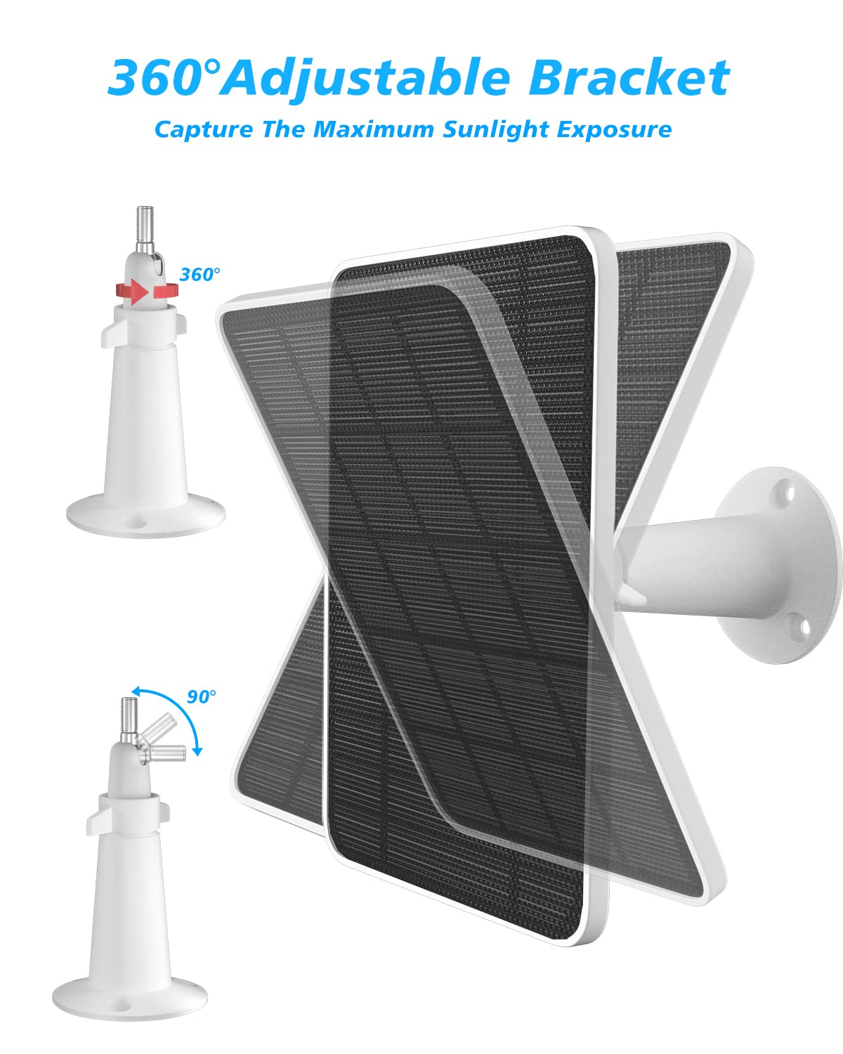 Monocrystalline silicon panel delivers efficient solar charging in outdoor settings.