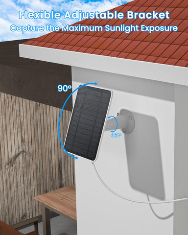 WININMETA pack of 3 solar panels scales outdoor power for multiple cameras.