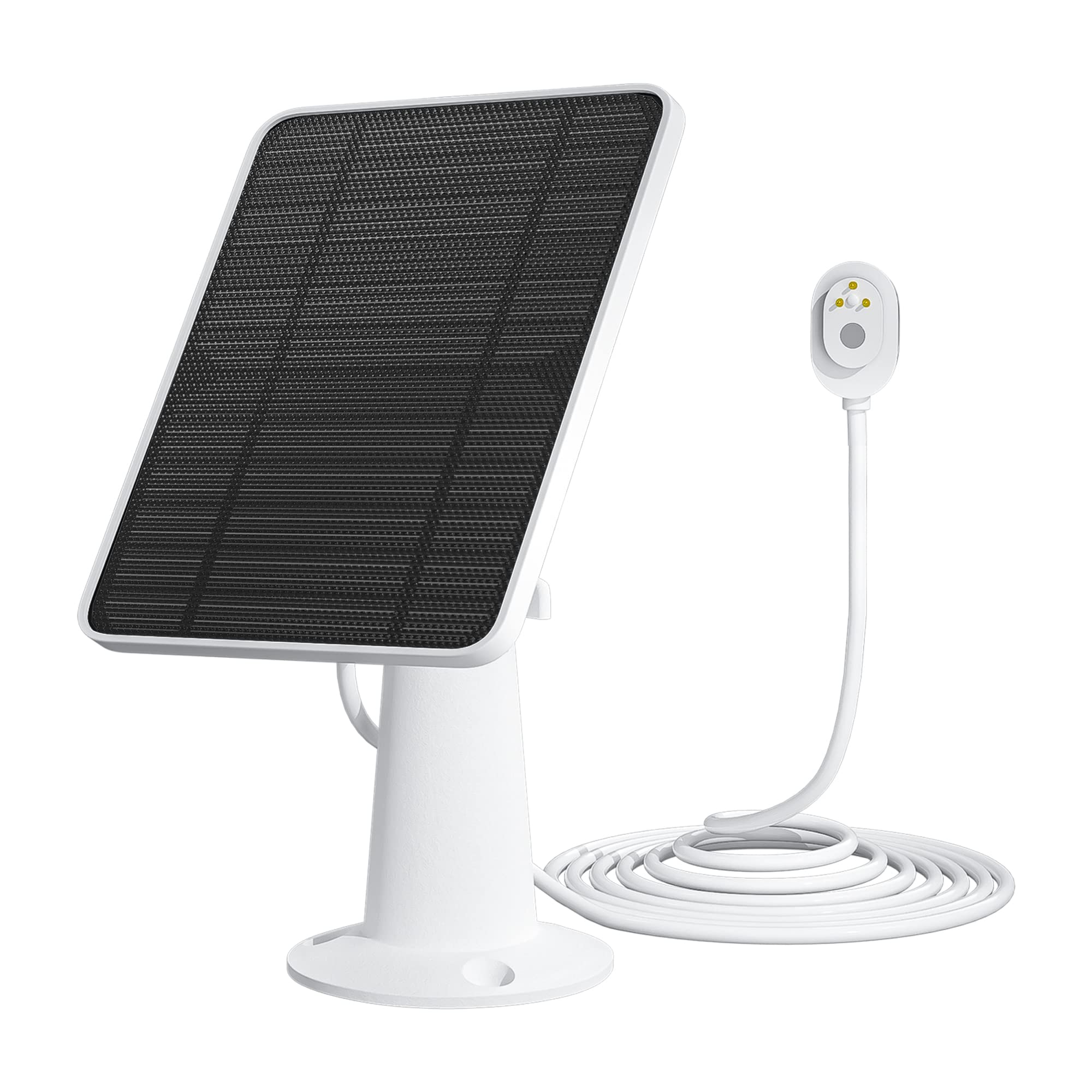 WININMETA solar panel with magnetic Arlo connector for uninterrupted outdoor surveillance.
