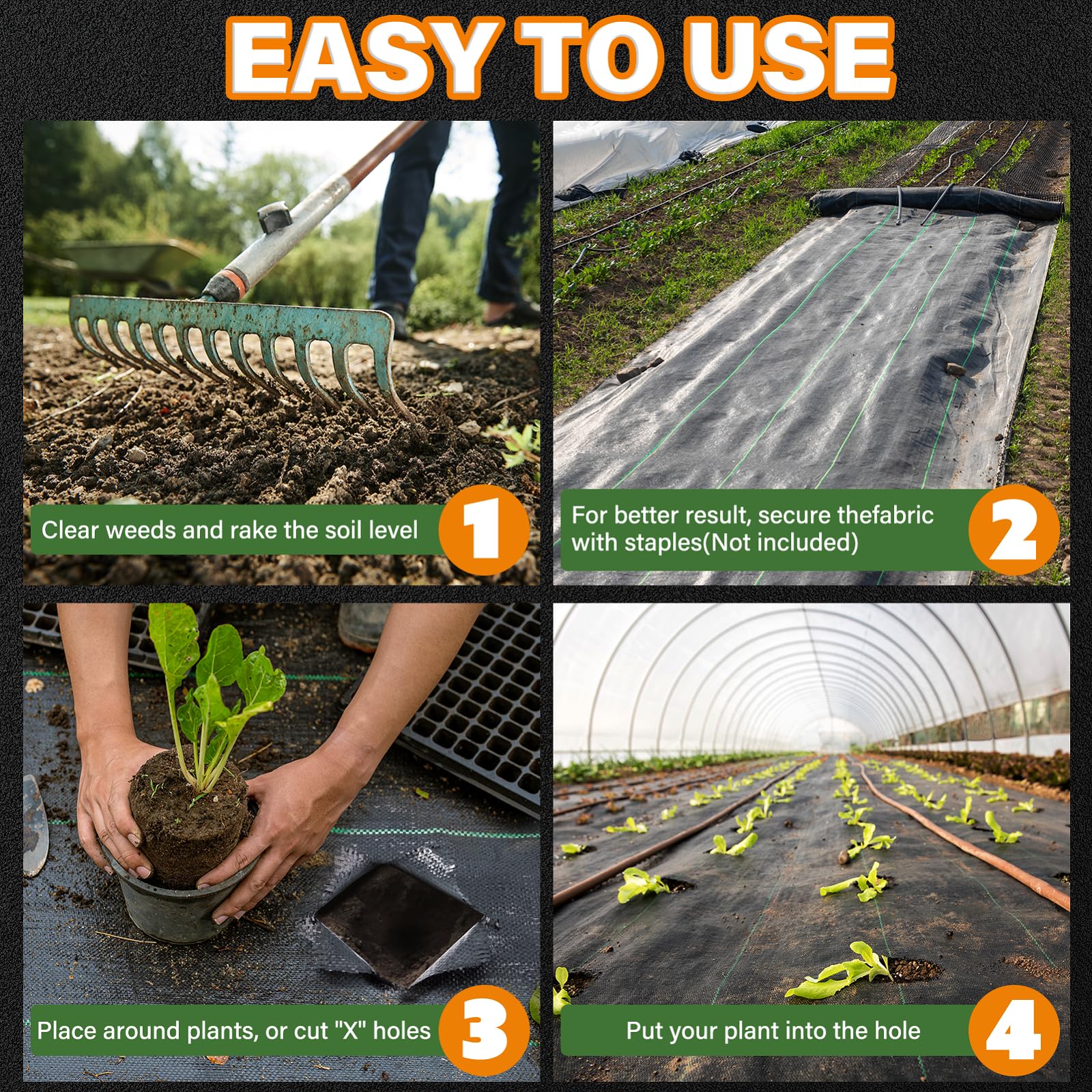 Winisok mulch-ready ground cover ready to pair with decorative mulch.