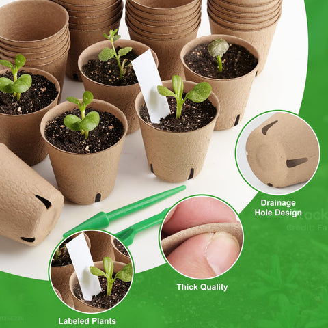 WinJiaYao biodegradable pots made from recycled pulp for eco gardening