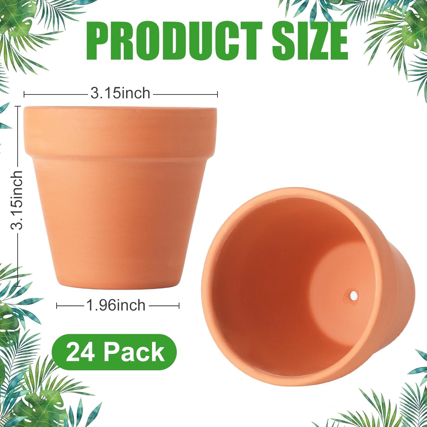 WinJiaYao mini clay pot with drainage hole supports healthy root growth