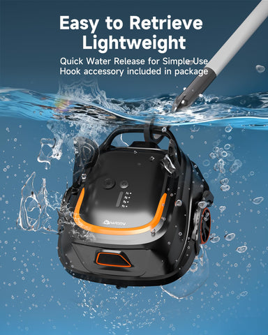 WINNY POOL CLEANER A1 large 3.5L debris tank reduces frequent emptying