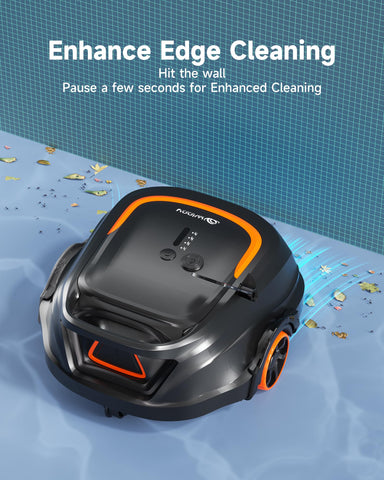 WINNY POOL CLEANER A1 fast-charging in 2.5 hours minimizes downtime