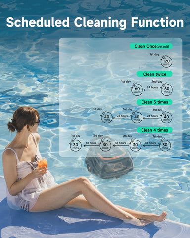 WINNY POOL CLEANER A1 strong-suction power removes leaves and dirt