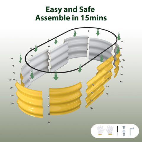 Winpull cream-yellow finish enhances outdoor patios and backyards
