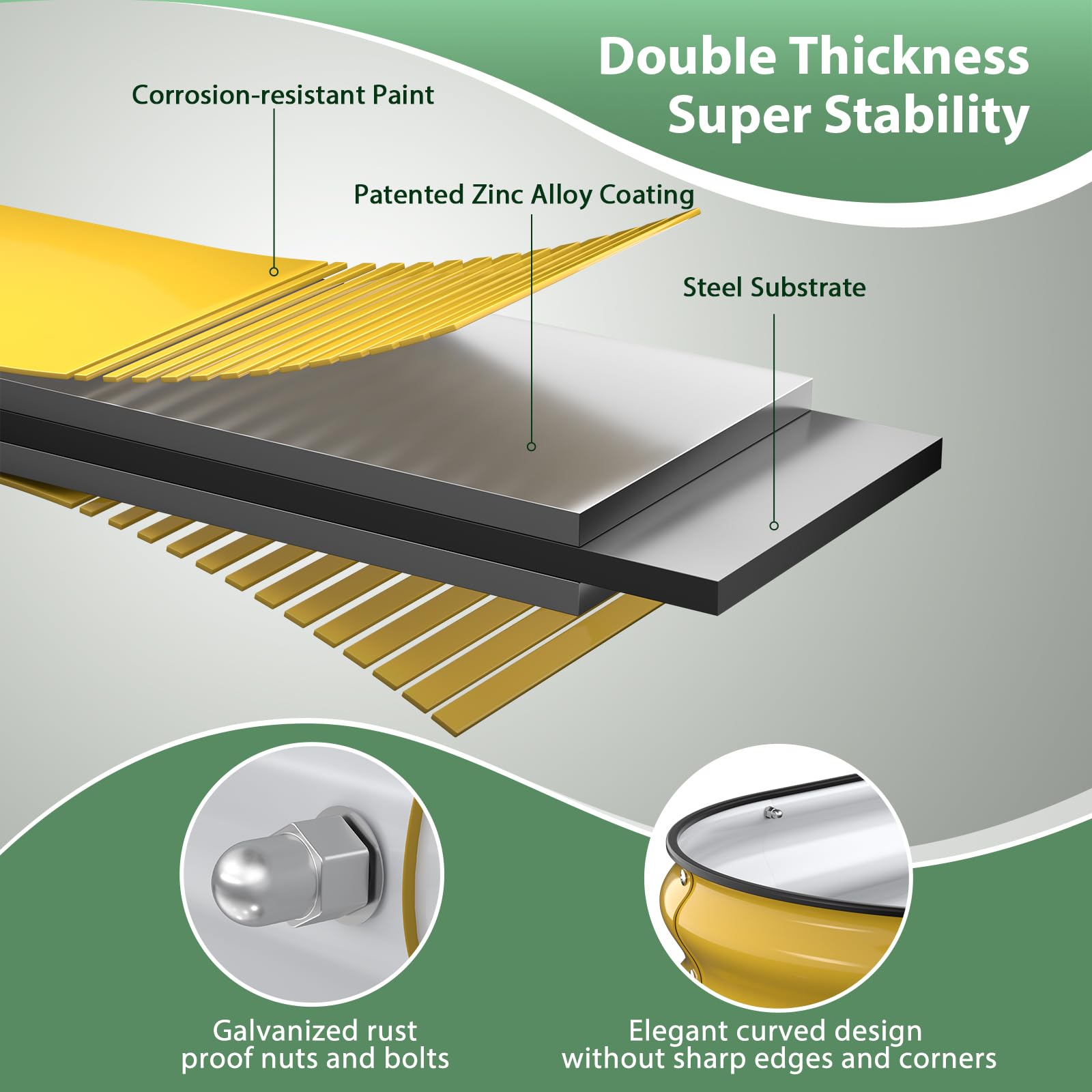 Winpull galvanized safety-edge detail highlights gentle rubber protection