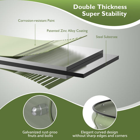 Winpull galvanized steel bed 0.67mm thickness for durable long-term gardening