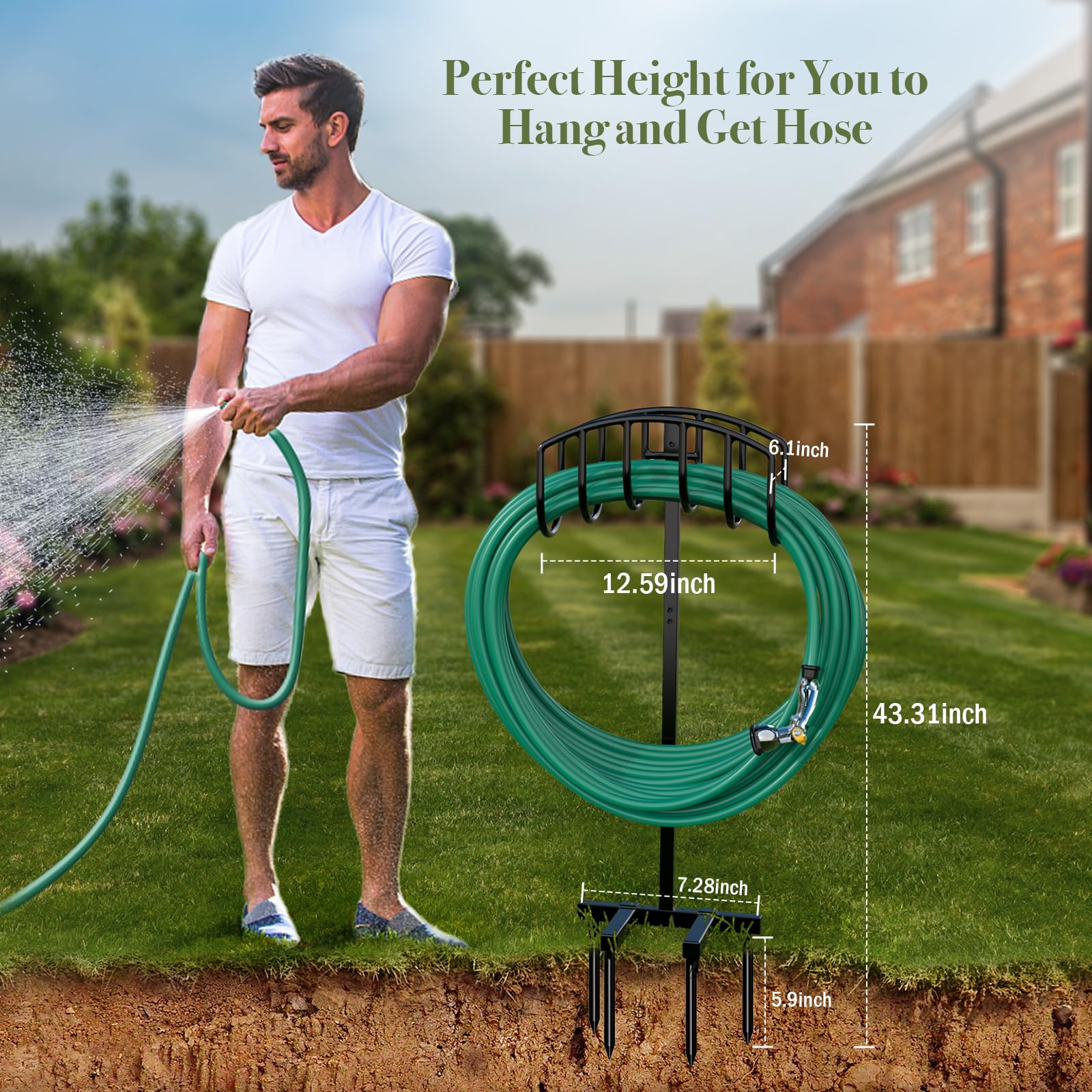 Winpull detachable storage lets you stow hoses quickly when not in use.