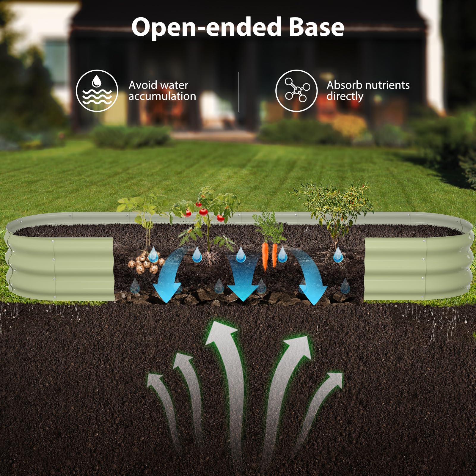 Winpull open-base design helps compost and enrich soil naturally.