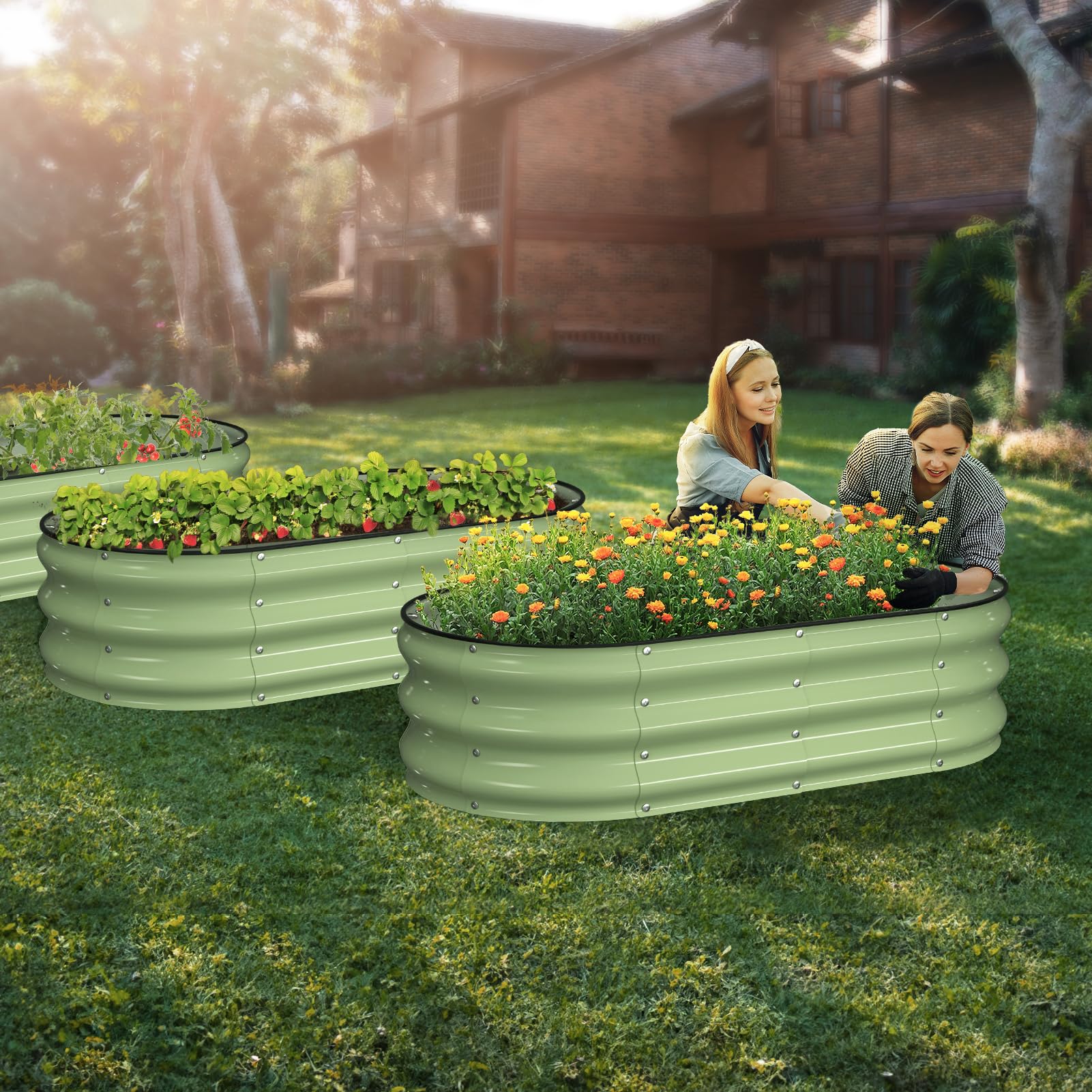 Winpull open-base design promotes soil enrichment and weed suppression in beds