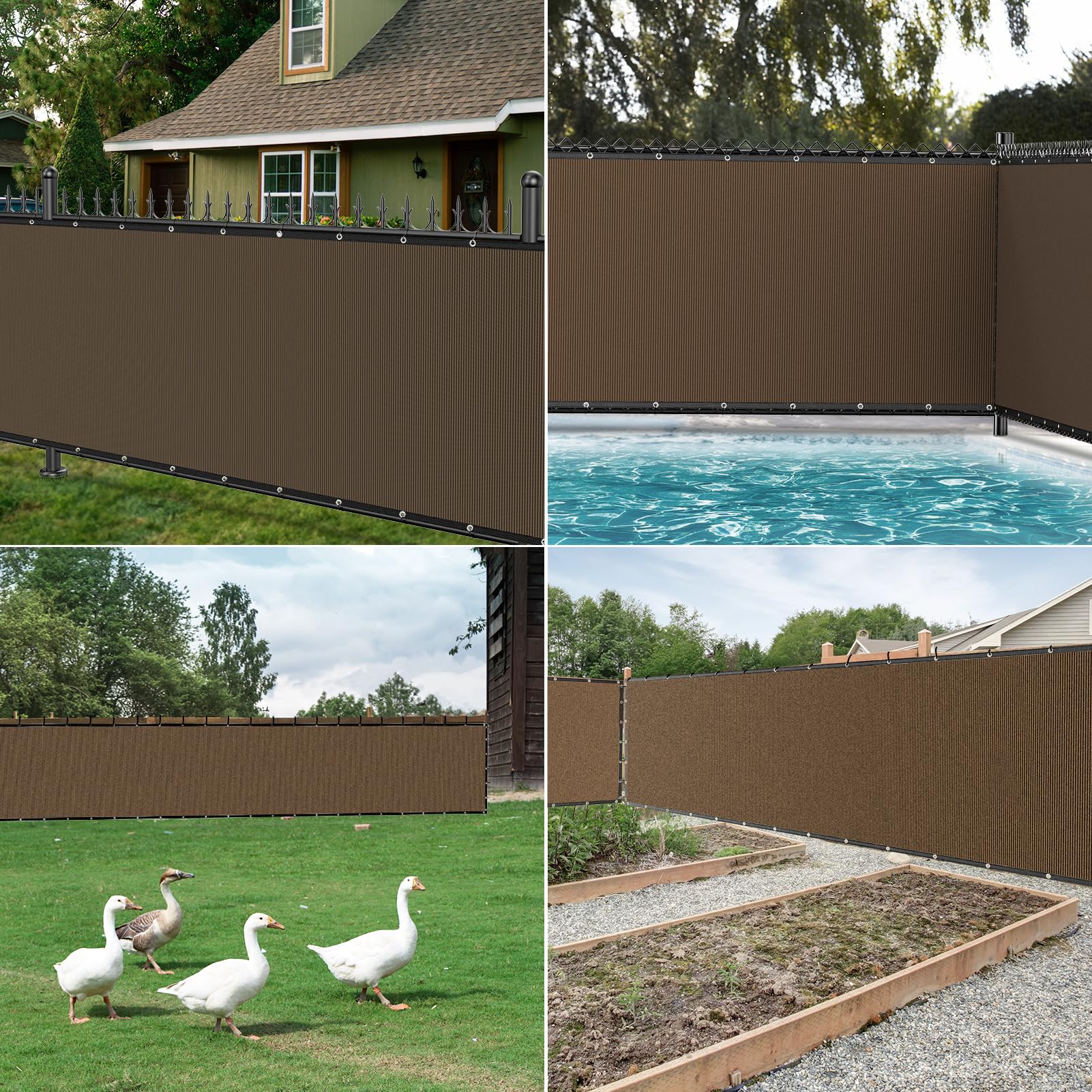Winpull privacy screen is suitable for patios, balconies, and yards.