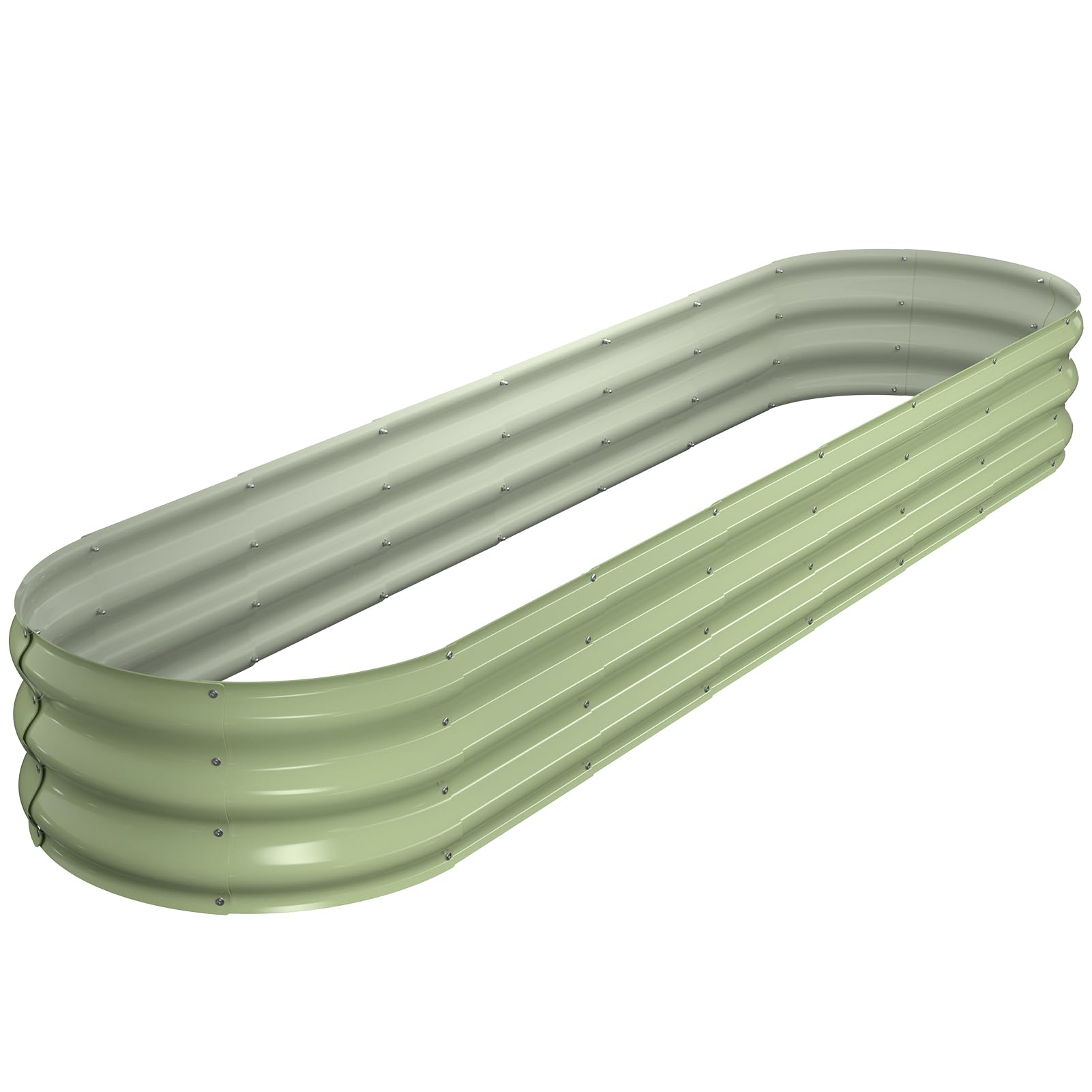 Winpull raised garden bed 8x2x1ft provides ample space for vegetables and flowers.