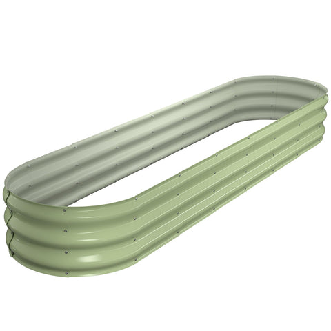 Winpull raised garden bed 8x2x1ft provides ample space for vegetables and flowers.