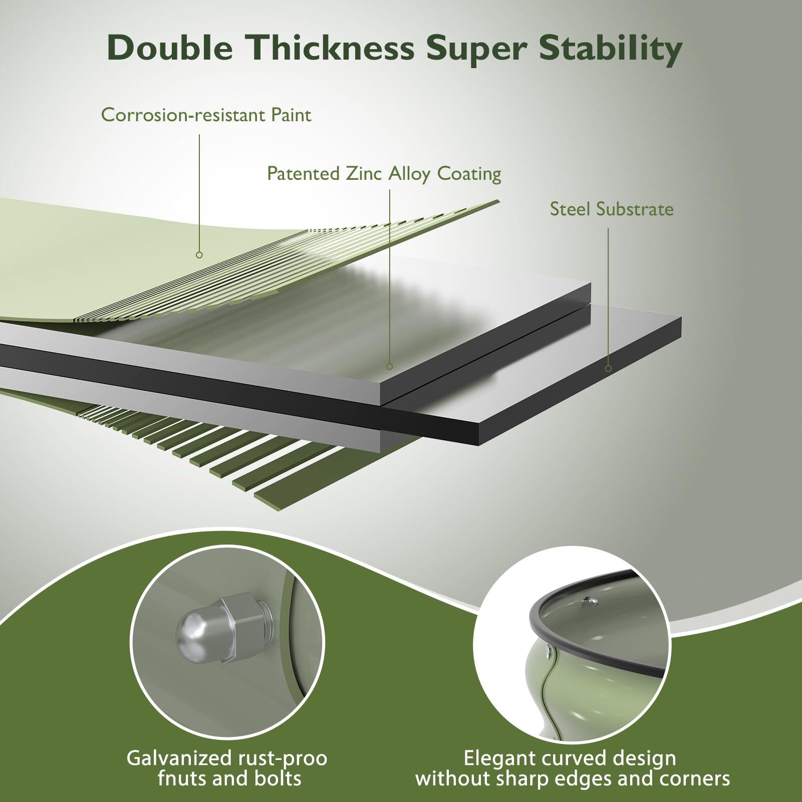 Winpull safety edge rubber lip protects hands during setup.