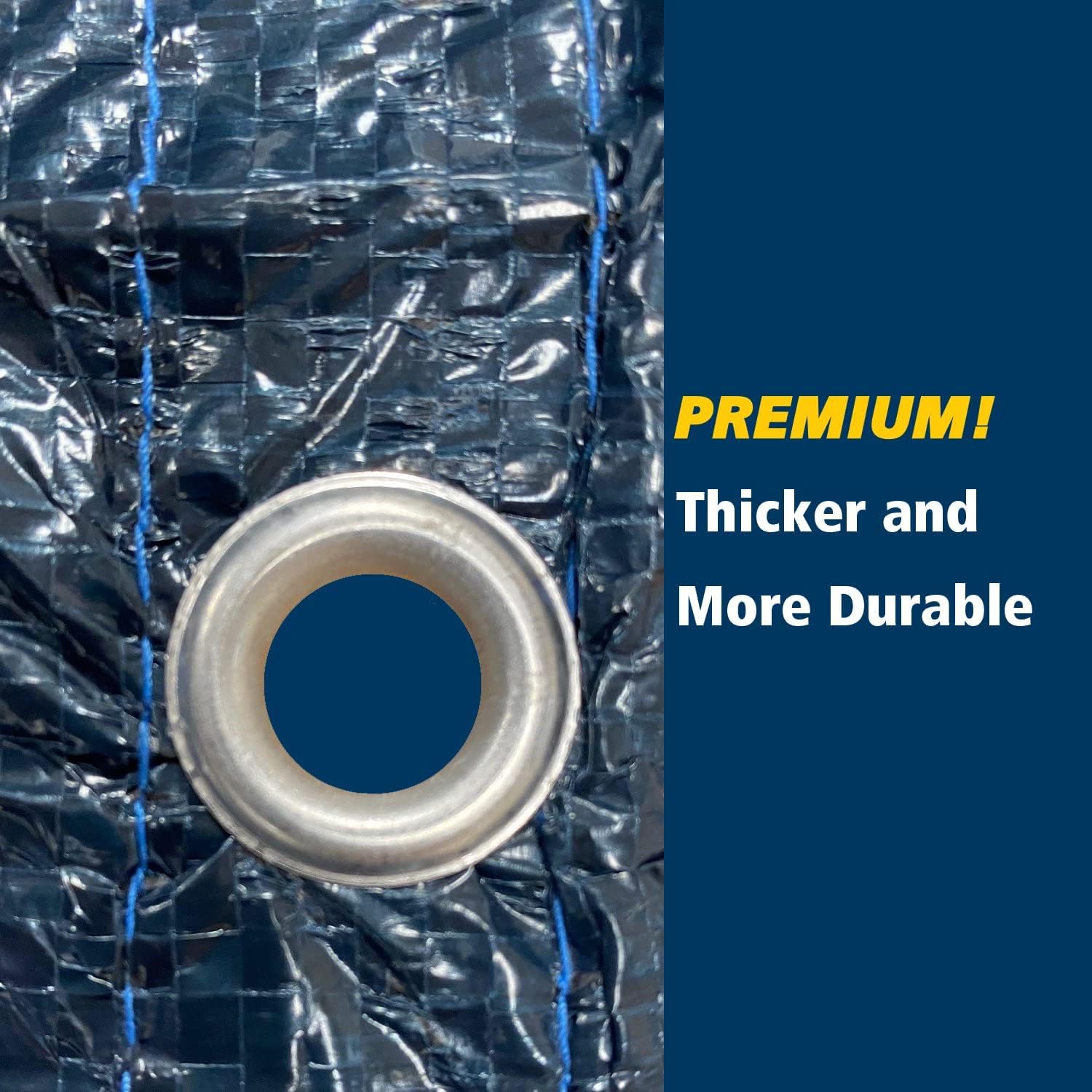Winter Block cover resists debris and weather to protect pool water.