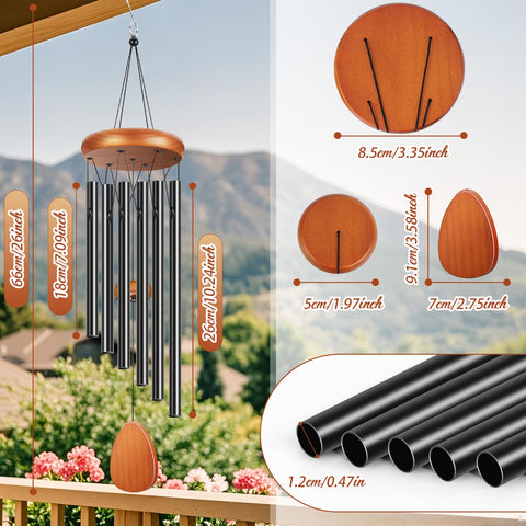 Winzwon wind chimes wind catcher bottom ready for personalized messages