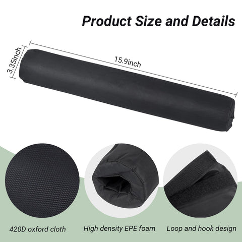 Wiojtry NBR foam padded footrest delivers soft support for feet.