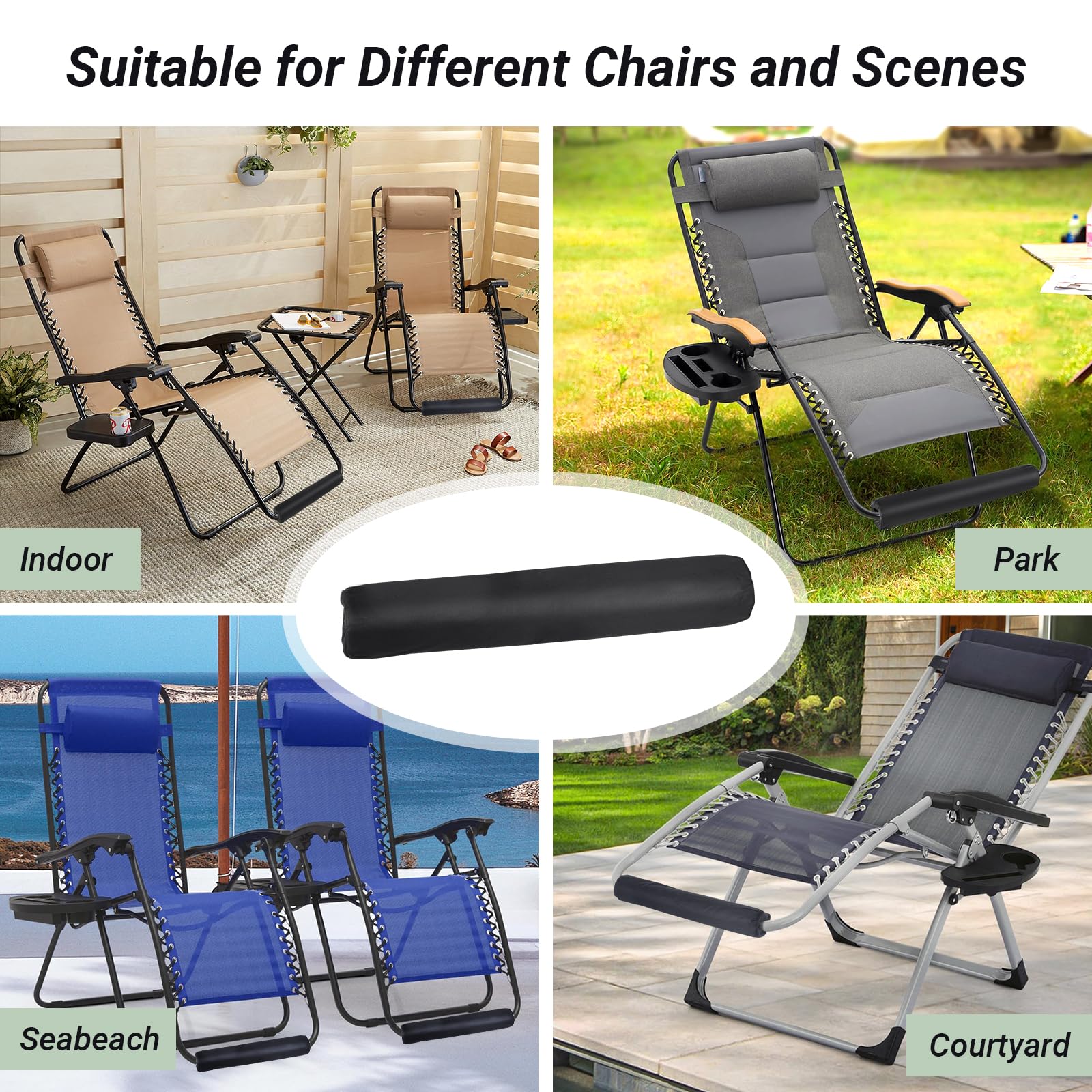 Wiojtry zero gravity chair cushion installed on a recliner for enhanced comfort.