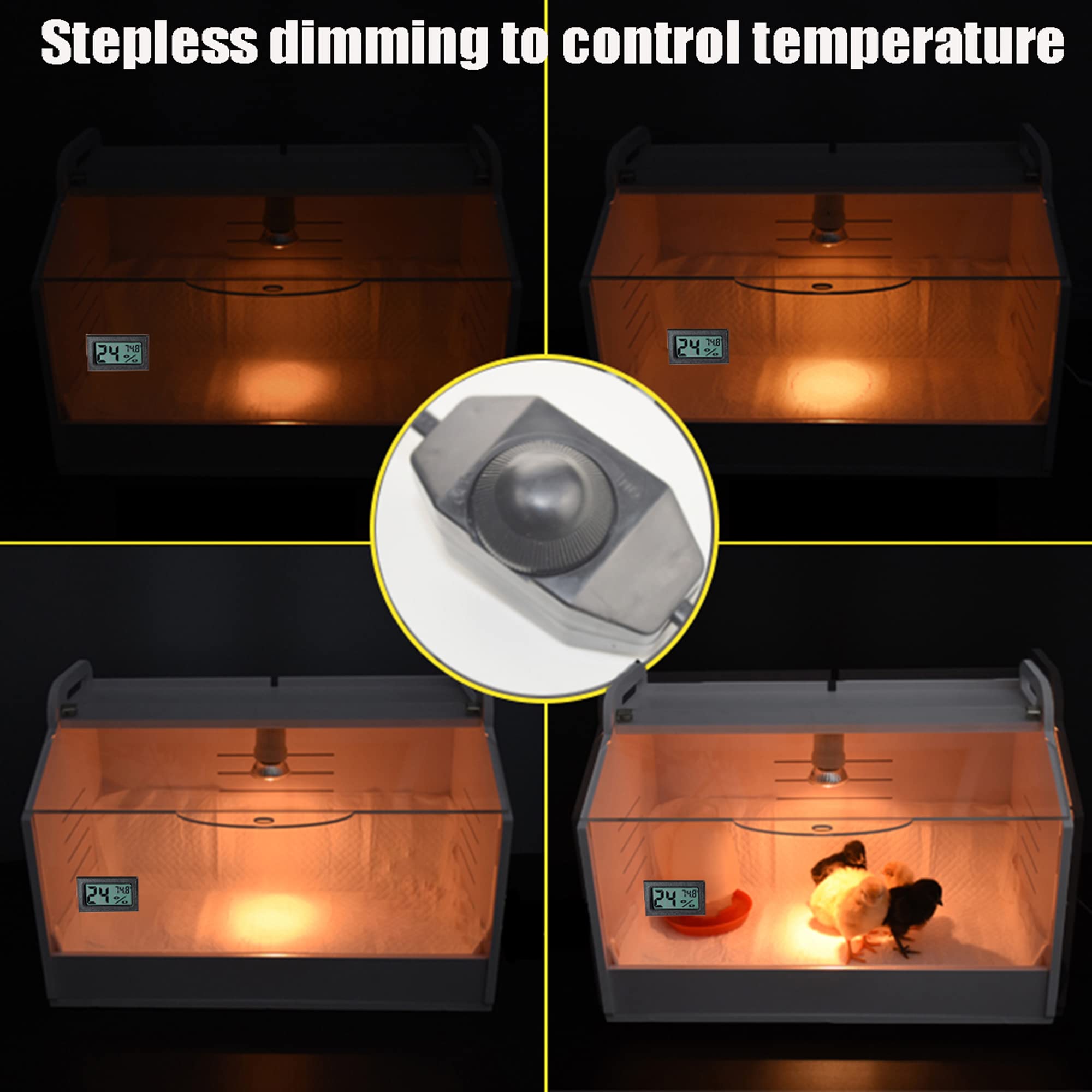 WIONBE digital display shows temperature and humidity for easy adjustments.