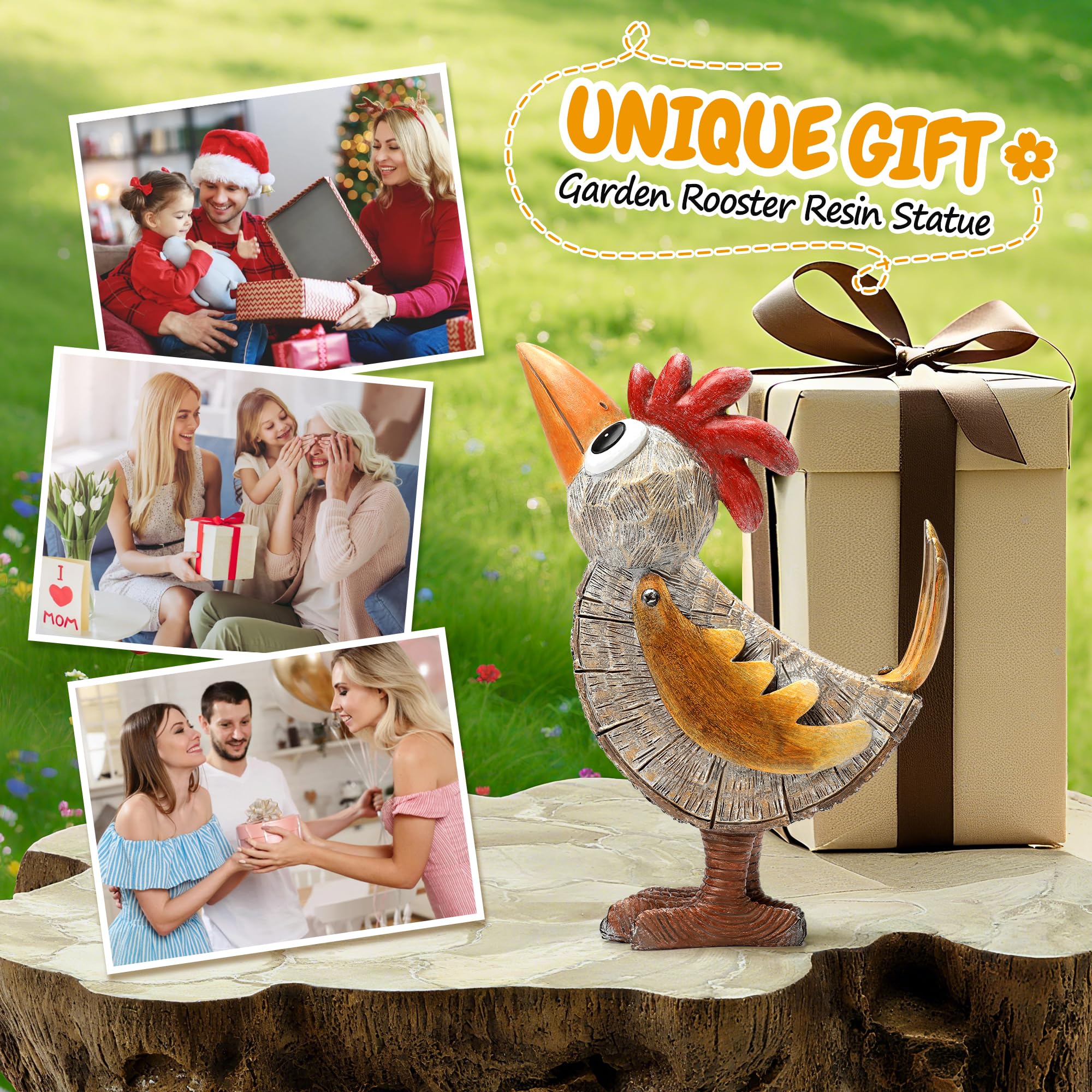 Wiresusan rooster figurine makes a thoughtful holiday gift for farmhouse lovers