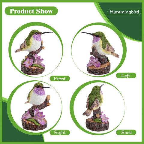 Wiresusan hummingbird statue top angle ideal indoor or entryway focal point.