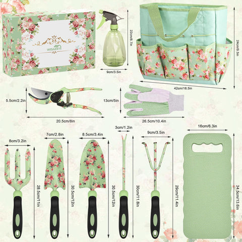 WisaKey garden tote bag with 8 pockets for organized tools