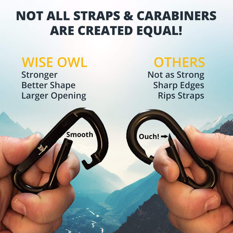Wise Owl Outfitters 38-loop design enables precise height adjustments.