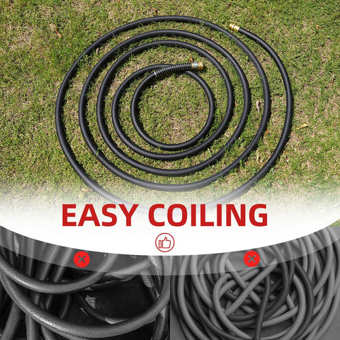 Wiseflow hose thick walls reduce kinks for smooth operation during tasks.