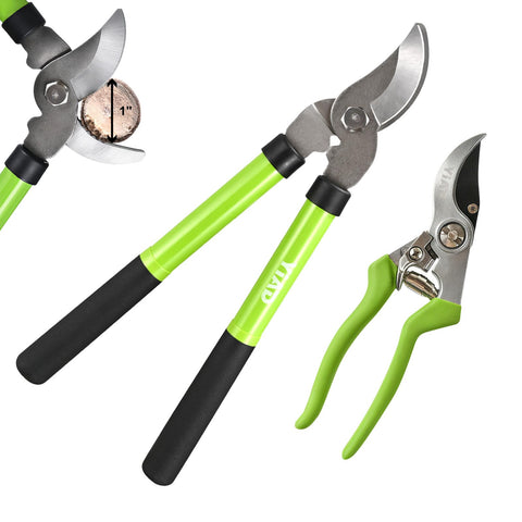Wiselifetech loppers blades close-up showing high carbon steel for precise pruning.