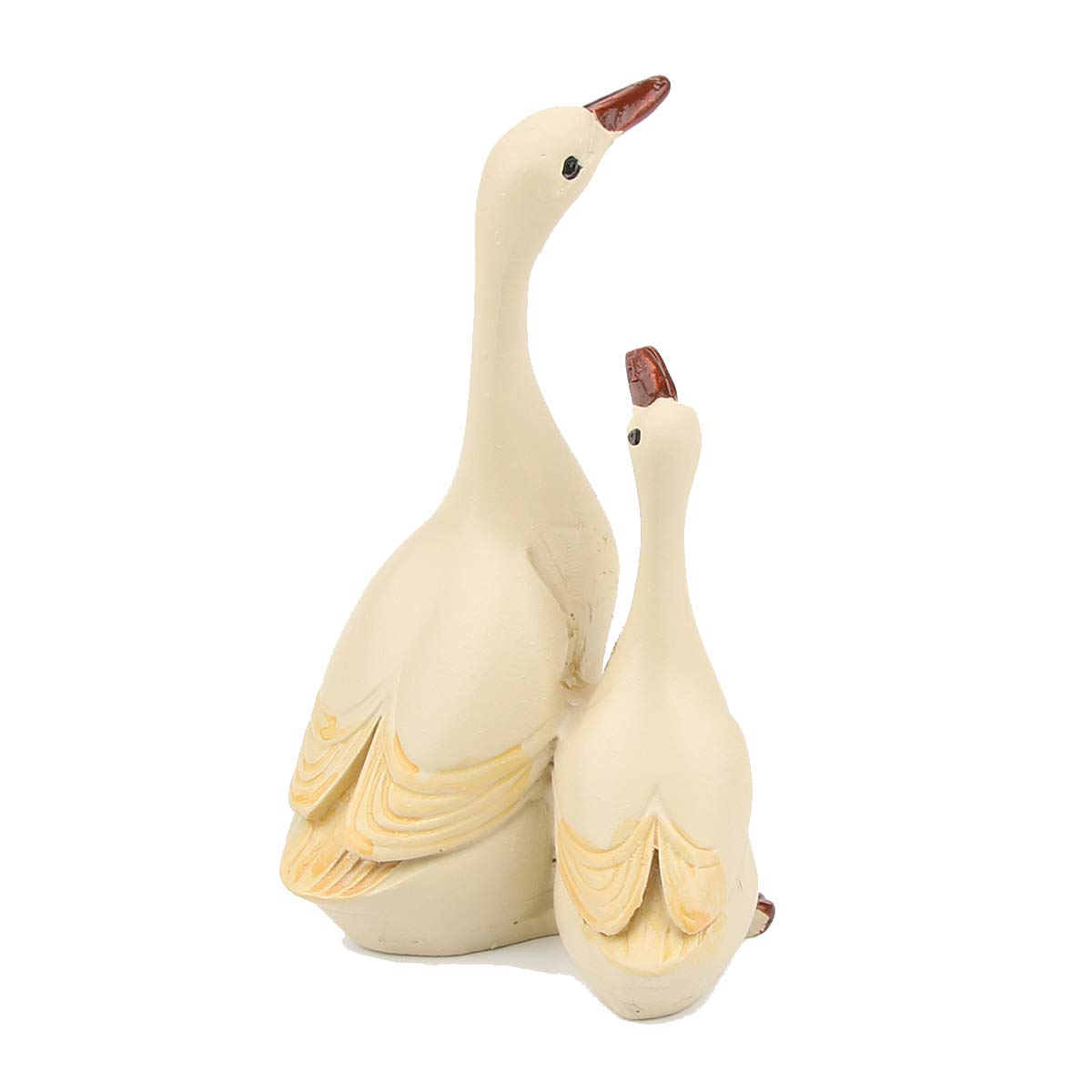 Wisifayardin small goose figurine for outdoor garden decor adds serene charm.
