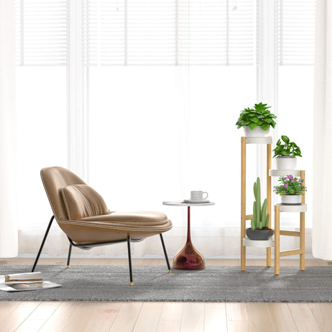 Wisuce plant stand suitable for indoor and outdoor use on balcony or patio
