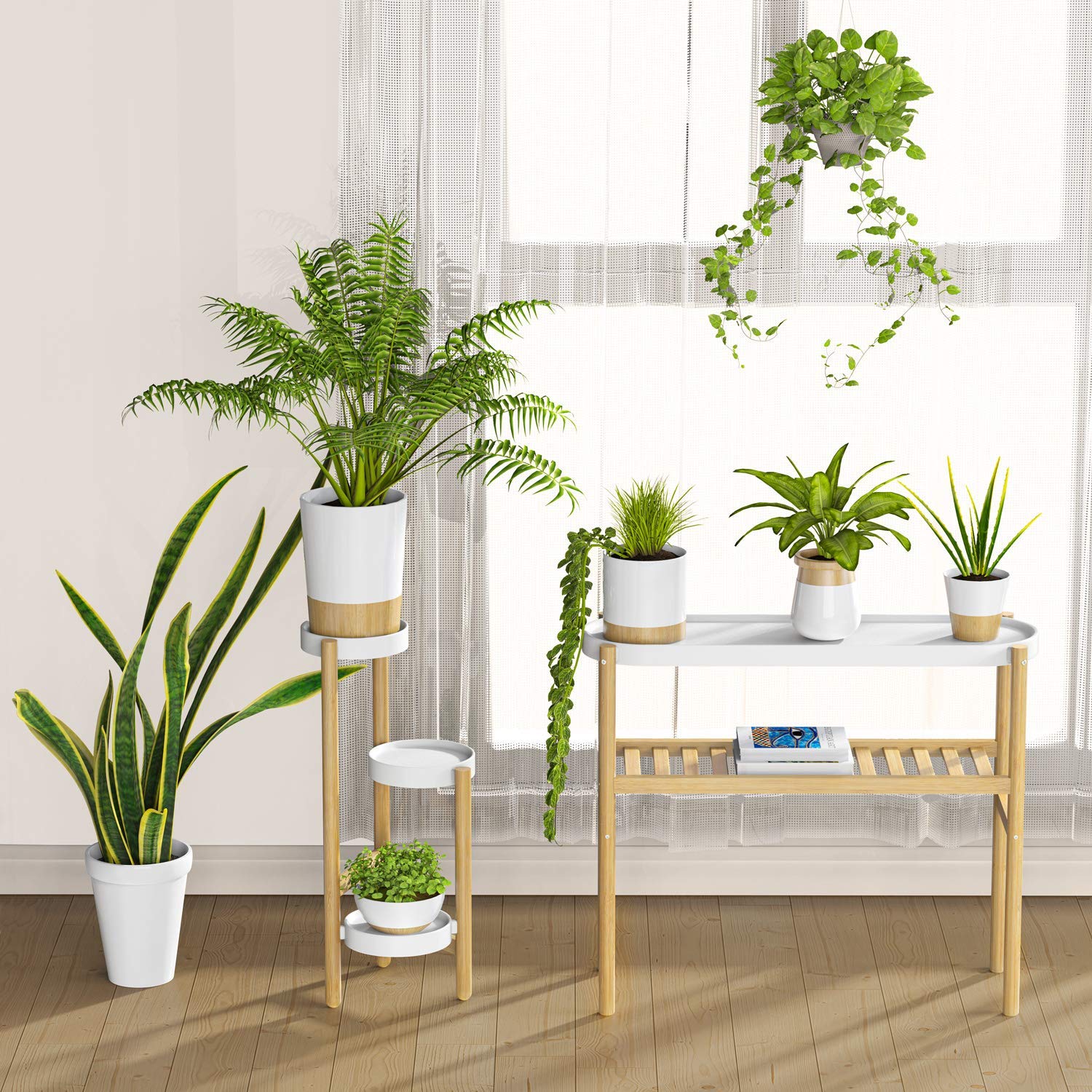 Wisuce bamboo shelf details emphasize natural texture and sturdy design.