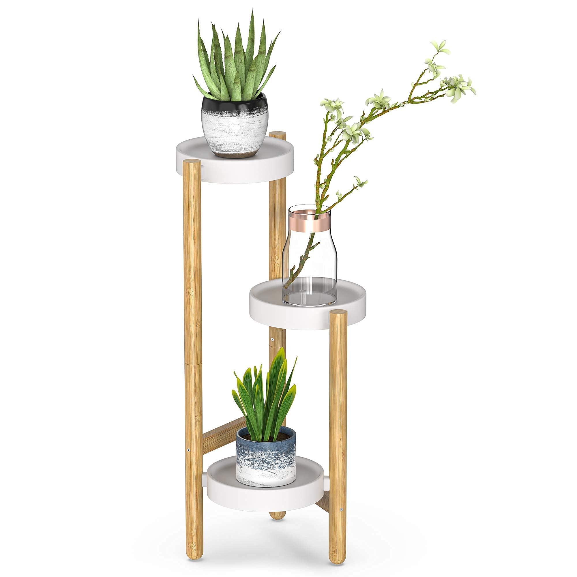 Wisuce home decor display stand elevates plants and brightens interiors.