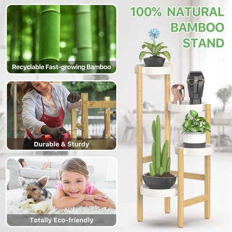 Wisuce 4-tier vertical tower keeping plants organized and stylish
