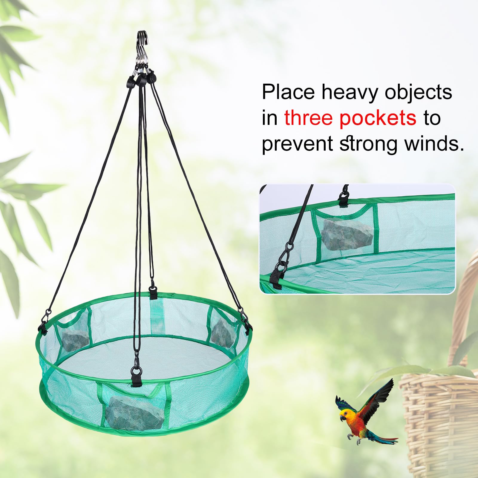 Wisunichan windproof seed tray 16-inch setup in garden
