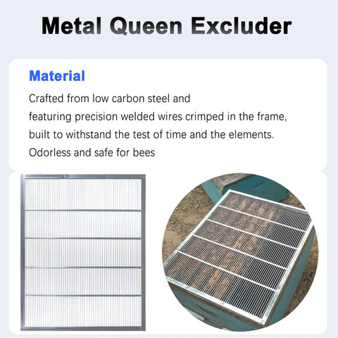 Witbee metal queen excluder durability withstands hive conditions