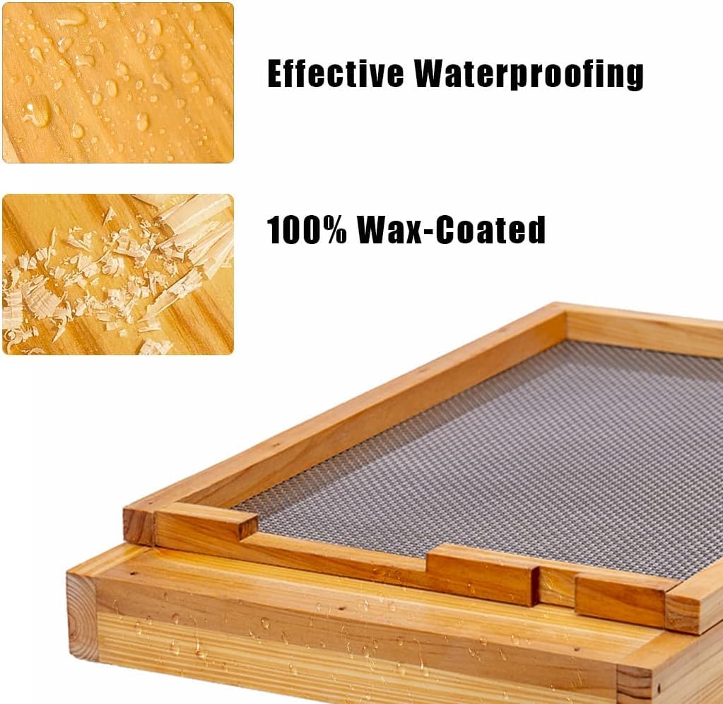Witbee ventilated bottom board enhances hive cooling in warm seasons.