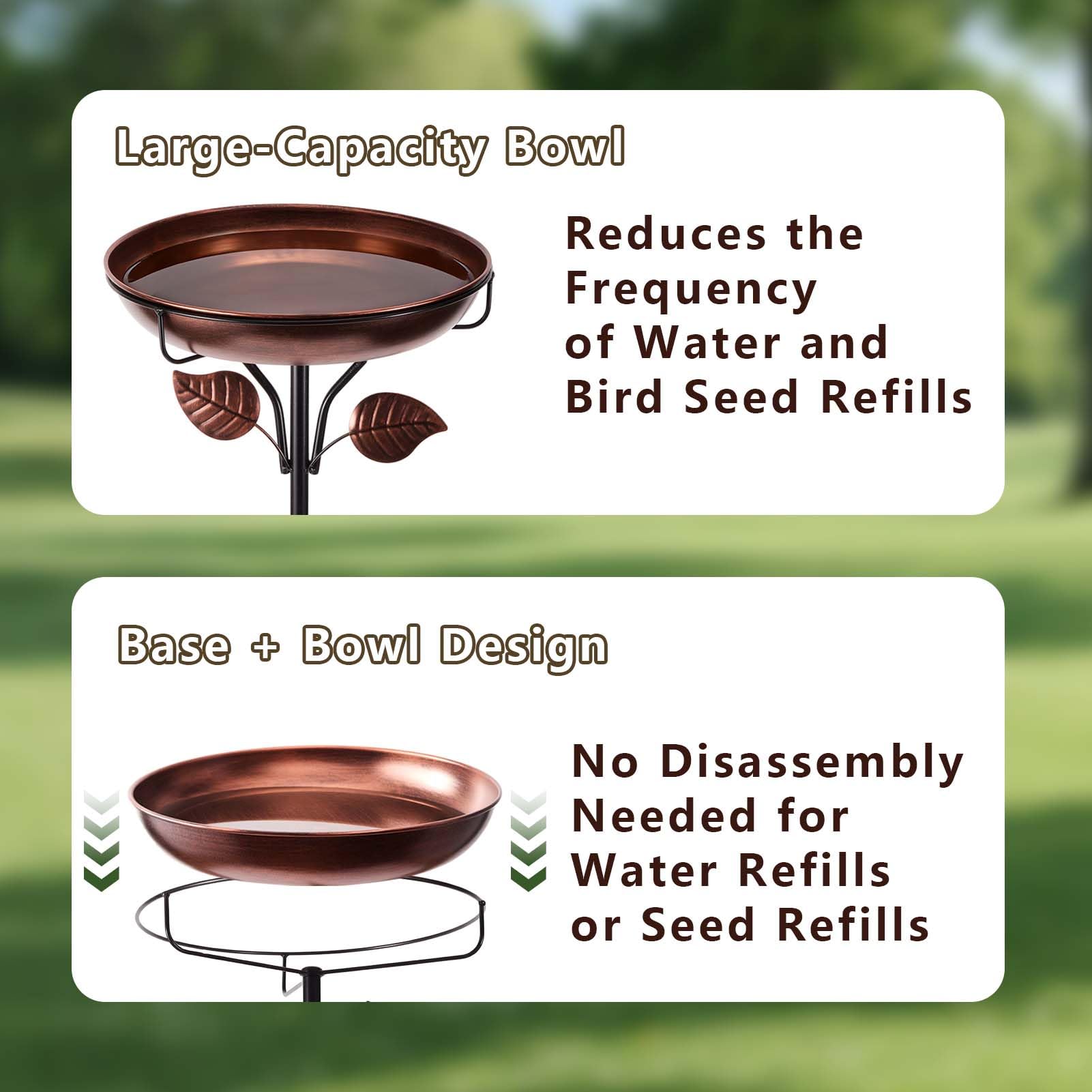 WITELIDA five pronged base offers stability in soil